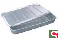 Лоток аллюминиевый кондитерский с металлической крышкой