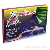 Дохлокс ловушки + гель от тараканов